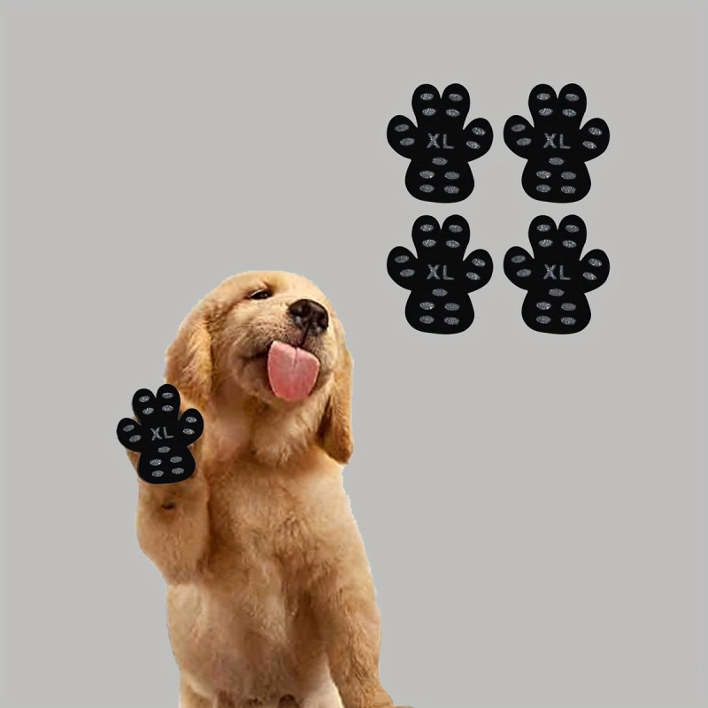 Dog Booties Paw Protector - แผ่นกันลื่นสำหรับสุนัข แผ่นป้องกันอุ้งเท้ากันน้ำ ถุงเท้าแบบมีกาวในตัว แผ่นปิดอุ้งเท้าสำหรับเปลี่ยน ช่วยป้องกันสุนัขจากการลื่นไถล