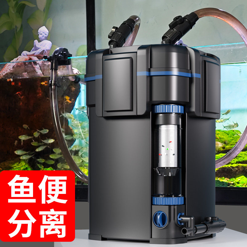 Fish Tank Filter Pump - ระบบกรองน้ำสำหรับตู้ปลาแบบภายนอกพร้อมปั๊มเงียบ ระบบกรองชีวภาพสำหรับตู้ปลาน้ำจืดและน้ำเค็ม