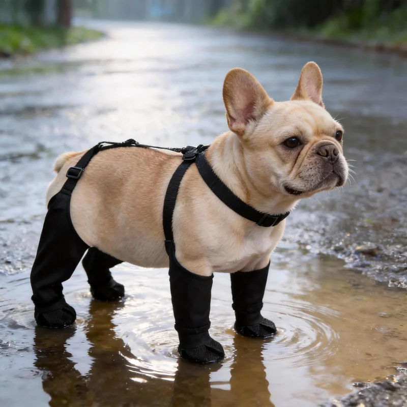 Dog Booties Paw Protector - รองเท้ากันน้ำสำหรับสุนัข รองเท้ากันลื่นสำหรับสุนัข อุปกรณ์ป้องกันอุ้งเท้าสัตว์เลี้ยง รองเท้ากันฝนสำหรับสุนัข ถุงเท้าสำหรับสุนัขสำหรับเดิน วิ่ง