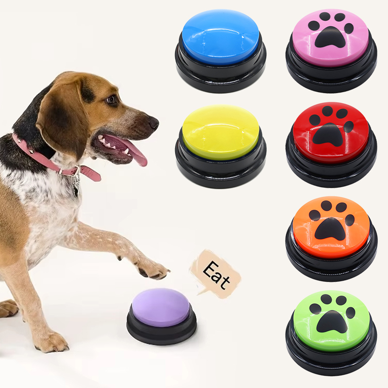 Training Clicker Dog - ของเล่นสุนัขสุนัขตลกบันทึกสัตว์เลี้ยงของเล่นเดินทางพูดคุยสัตว์เลี้ยง Starters สัตว์เลี้ยงพูดปุ่มแบบพกพาน่ารัก PET Supplies