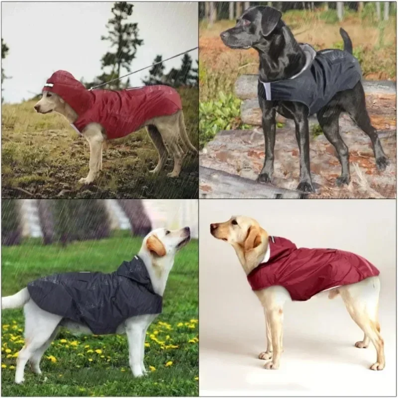 สุนัขขนาดกลางขนาดใหญ่กันน้ํา H - Dog Raincoat บทวิจารณ์และราคา