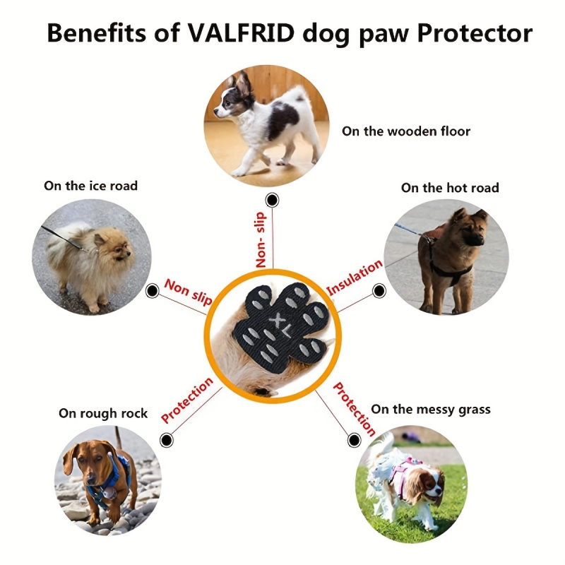 แผ่นกันลื่นสำหรับสุนัข แผ่นป้อ - Dog Booties Paw Protector บทวิจารณ์และราคา