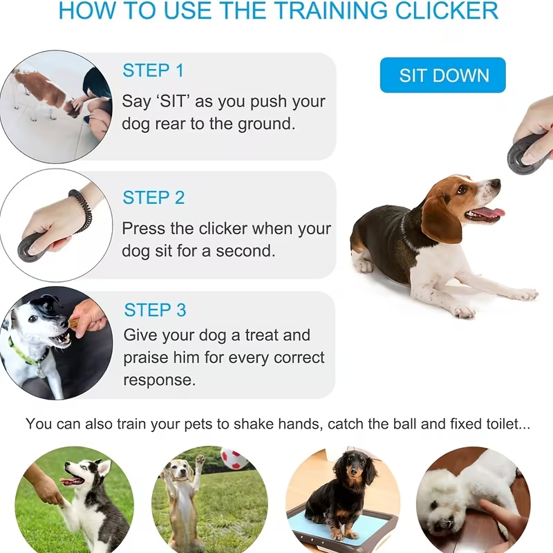 คลิกเกอร์ฝึกสุนัข 2 in 1 แบบพล - Training Clicker Dog บทวิจารณ์และราคา
