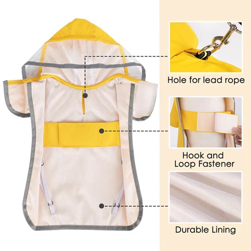 เสื้อกันฝนสะท้อนแสงสำหรับสุนัข - Dog Raincoat บทวิจารณ์และราคา