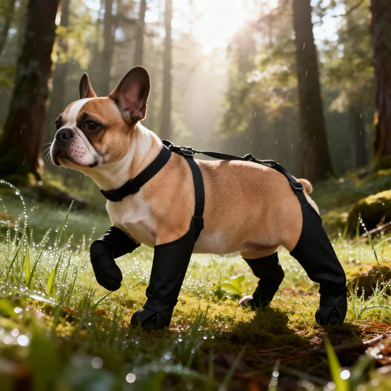 รองเท้ากันน้ำสำหรับสุนัข รองเท - Dog Booties Paw Protector บทวิจารณ์และราคา