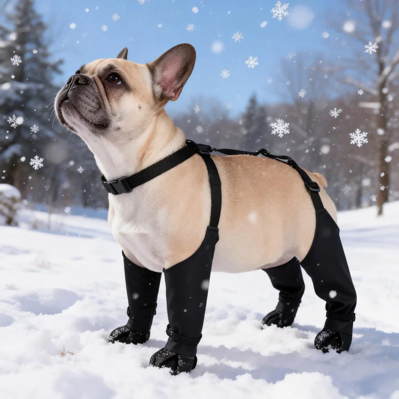 รองเท้ากันน้ำสำหรับสุนัข รองเท - Dog Booties Paw Protector บทวิจารณ์และราคา