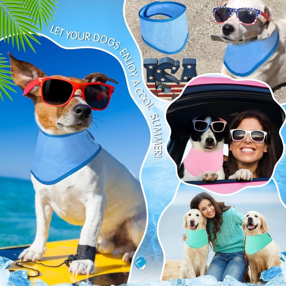 ผ้าพันคอระบายความร้อนสำหรับสุน - Dog Bandana Scarf บทวิจารณ์และราคา