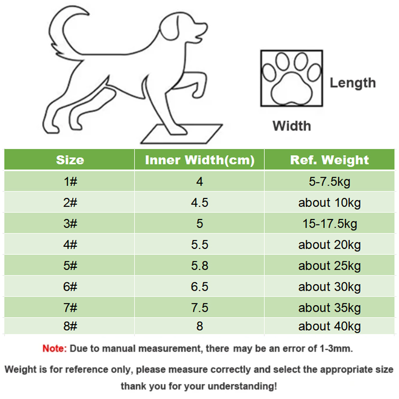 รองเท้าสุนัขกันลื่น รองเท้าบูท - Dog Booties Paw Protector บทวิจารณ์และราคา
