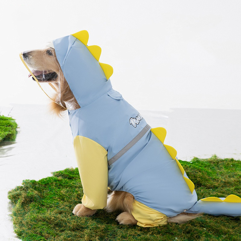 สุนัขขนาดใหญ่ไดโนเสาร์เสื้อกัน - Dog Raincoat บทวิจารณ์และราคา