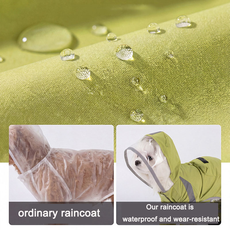 เสื้อกันฝนสำหรับสุนัขแบบใส มีฮ - Dog Raincoat บทวิจารณ์และราคา