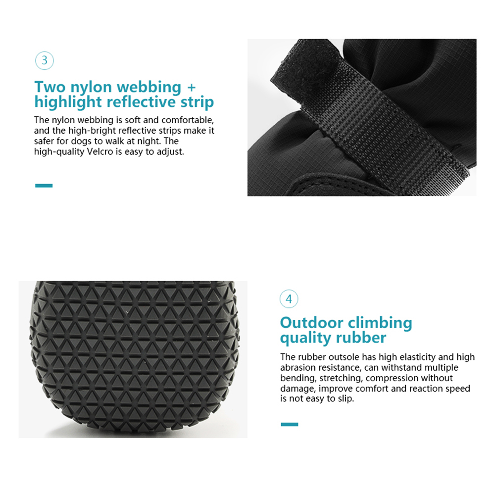 รองเท้าสุนัขสำหรับสุนัขขนาดใหญ - Dog Booties Paw Protector บทวิจารณ์และราคา