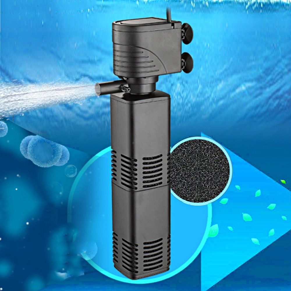 ตัวกรองตู้ปลาพลาสติก 3 in 1 กำ - Fish Tank Filter Pump บทวิจารณ์และราคา