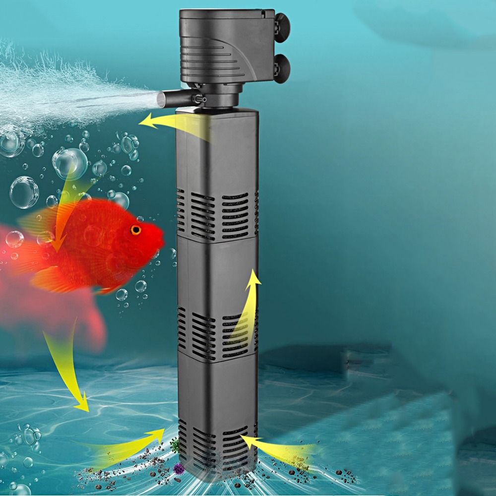 ตัวกรองตู้ปลาพลาสติก 3 in 1 กำ - Fish Tank Filter Pump บทวิจารณ์และราคา