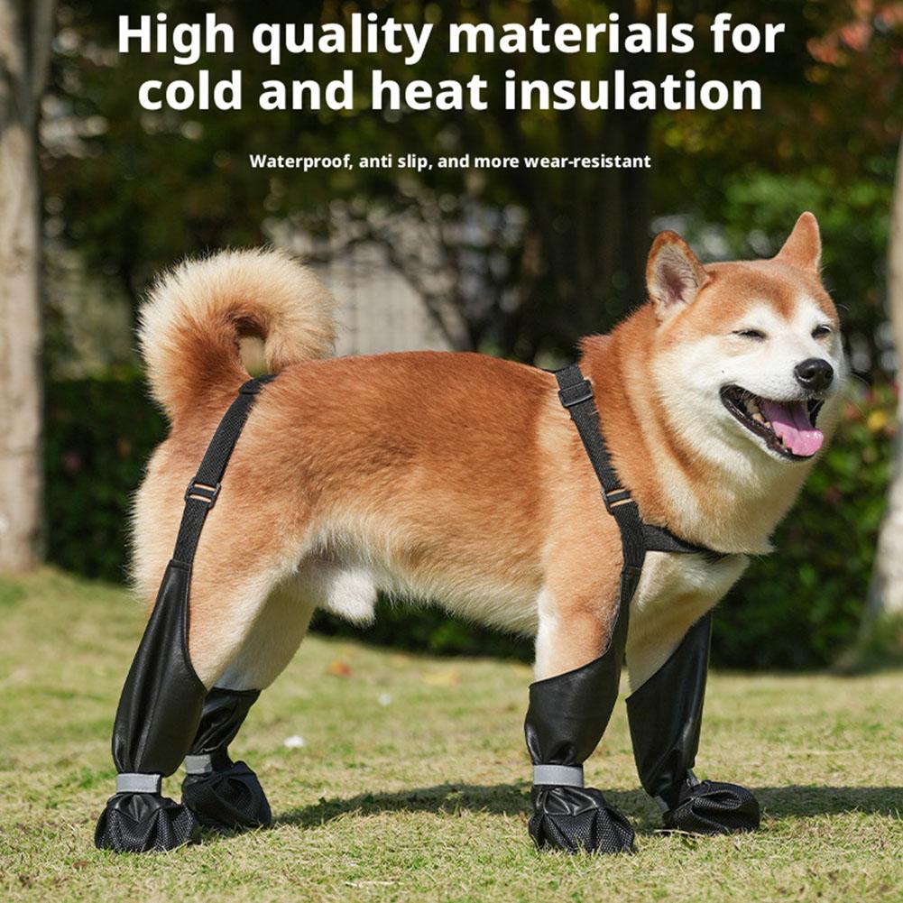 รองเท้าบูทกันน้ำสำหรับสุนัข ป้ - Dog Booties Paw Protector บทวิจารณ์และราคา