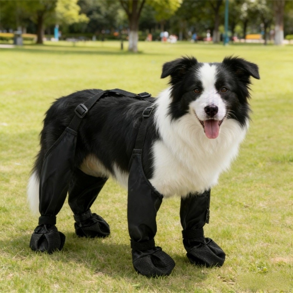 รองเท้าบูทสุนัขกันน้ำ รองเท้าบ - Dog Booties Paw Protector บทวิจารณ์และราคา