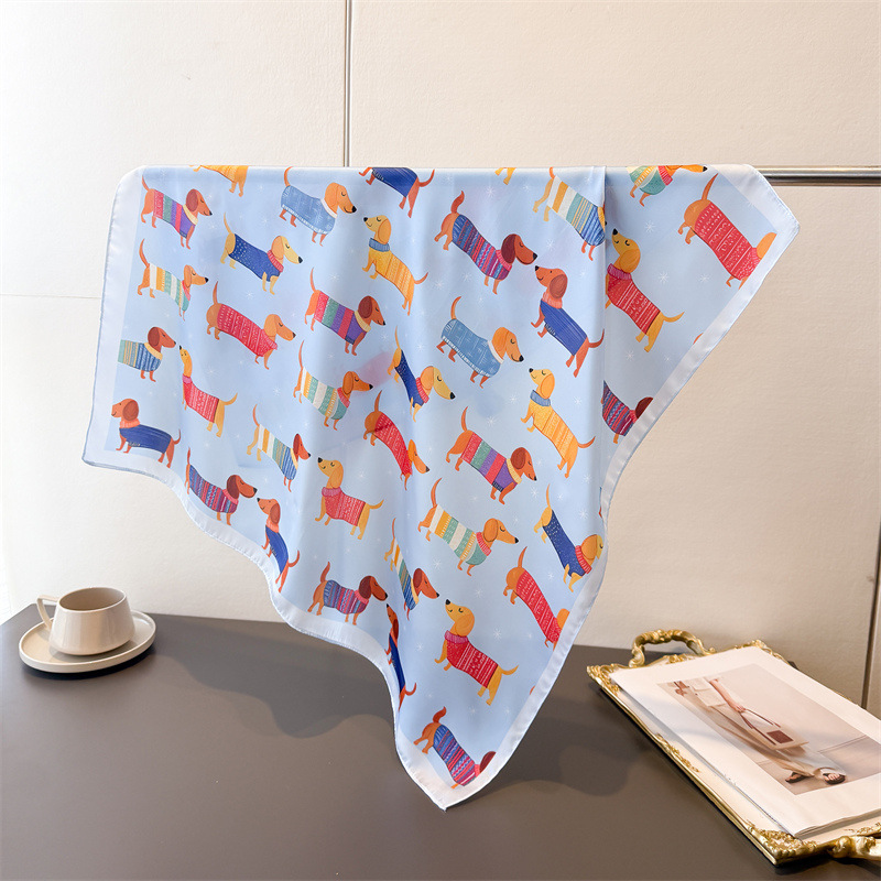 ผ้าพันคอผ้าฝ้ายพิมพ์ลายสุนัขสำ - Dog Bandana Scarf บทวิจารณ์และราคา