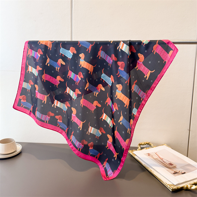 ผ้าพันคอผ้าฝ้ายพิมพ์ลายสุนัขสำ - Dog Bandana Scarf บทวิจารณ์และราคา