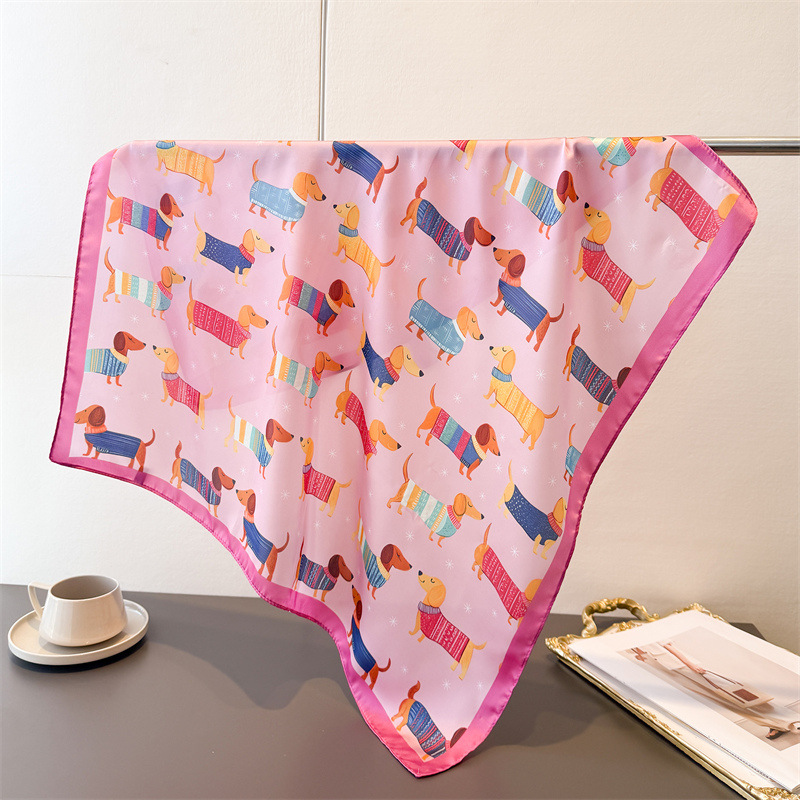 ผ้าพันคอผ้าฝ้ายพิมพ์ลายสุนัขสำ - Dog Bandana Scarf บทวิจารณ์และราคา